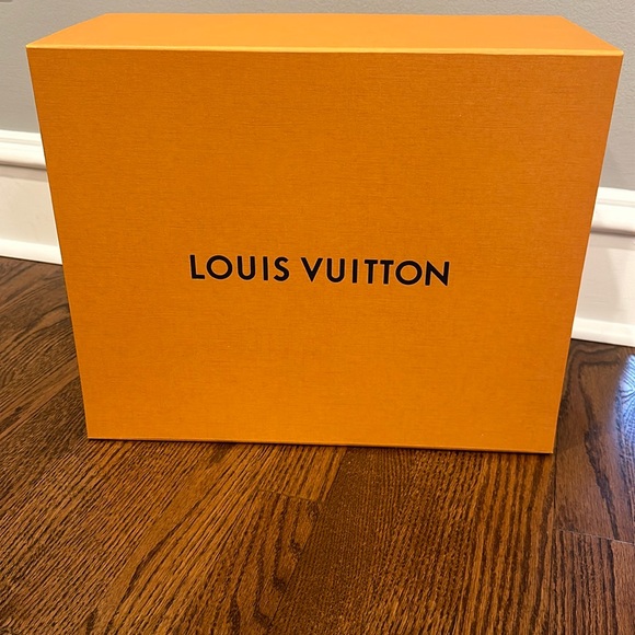 Louis Vuitton Yellow Gold Orange Blue Large Empty Gift Box - Picture 1 of 14